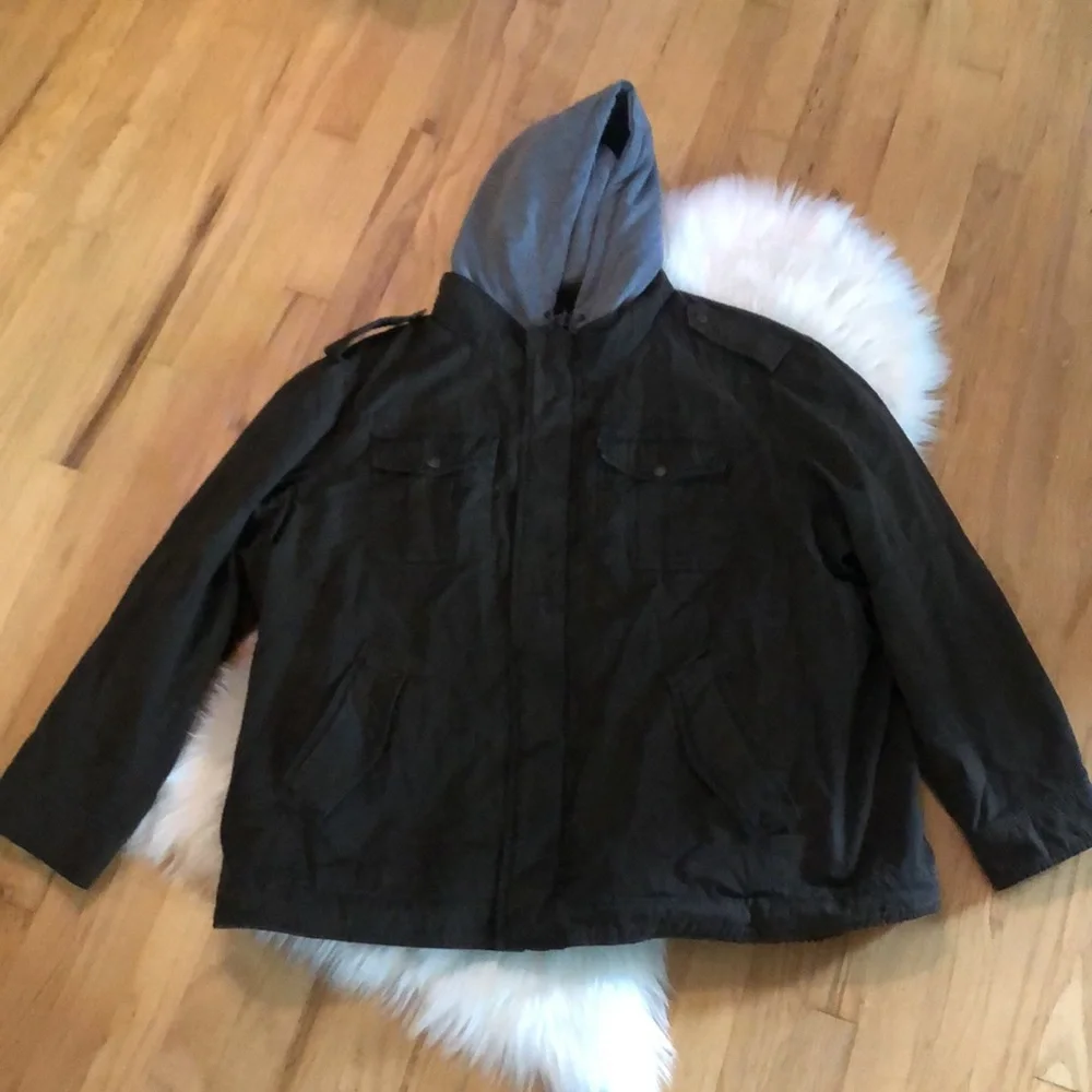 Levi’s hooded trucker jacket with Sherpa lining